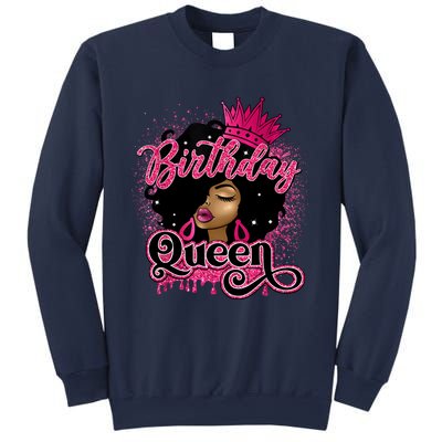 Melanin Birthday Queen African American Afro Girl Women Sweatshirt