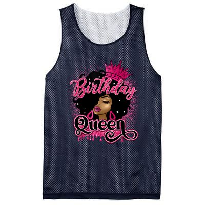 Melanin Birthday Queen African American Afro Girl Women Mesh Reversible Basketball Jersey Tank