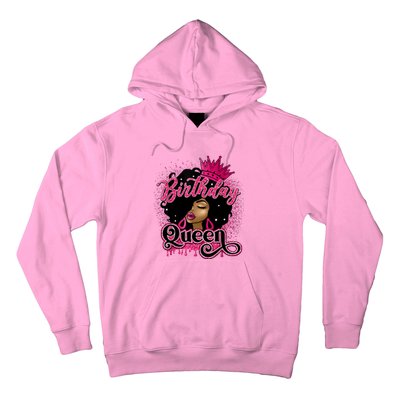 Melanin Birthday Queen African American Afro Girl Women Hoodie