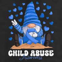 Messy Bun Ribbon Stop Child Abuse Prevention Awareness Month Cool Comfort Performance Bucket Hat