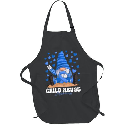 Messy Bun Ribbon Stop Child Abuse Prevention Awareness Month Apron