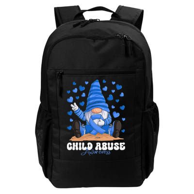Messy Bun Ribbon Stop Child Abuse Prevention Awareness Month Backpack