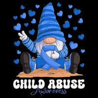 Messy Bun Ribbon Stop Child Abuse Prevention Awareness Month Drawstring Bag