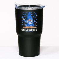 Messy Bun Ribbon Stop Child Abuse Prevention Awareness Month Tumbler