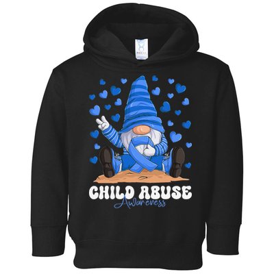 Messy Bun Ribbon Stop Child Abuse Prevention Awareness Month Toddler Hoodie