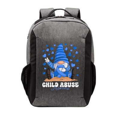 Messy Bun Ribbon Stop Child Abuse Prevention Awareness Month Vector Backpack