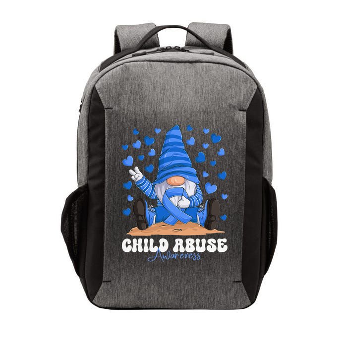 Messy Bun Ribbon Stop Child Abuse Prevention Awareness Month Vector Backpack