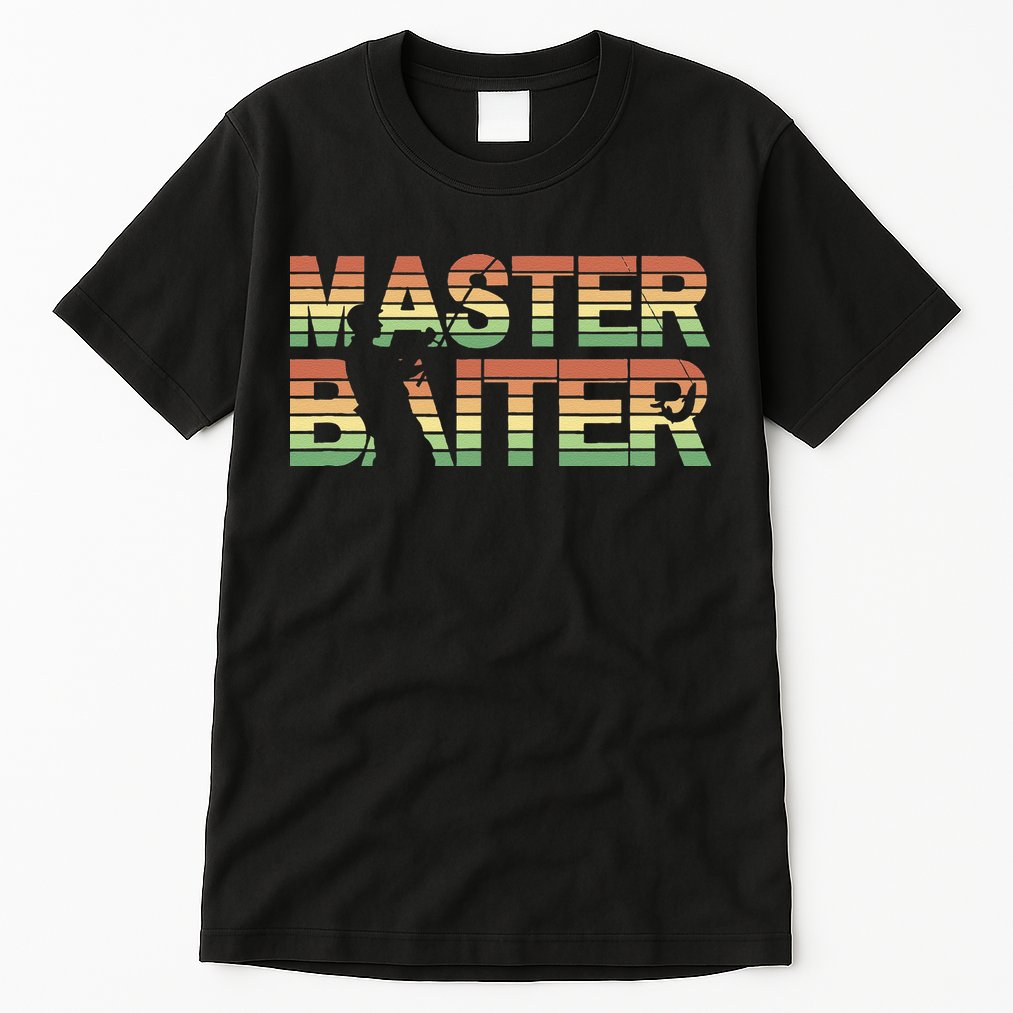 Master Baiter Retro Funny Fishing Tall T-Shirt