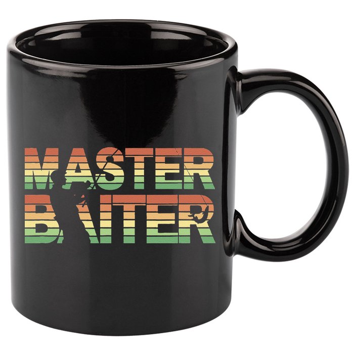 Master Baiter Retro Funny Fishing 11oz C Handle Ceramic Mug