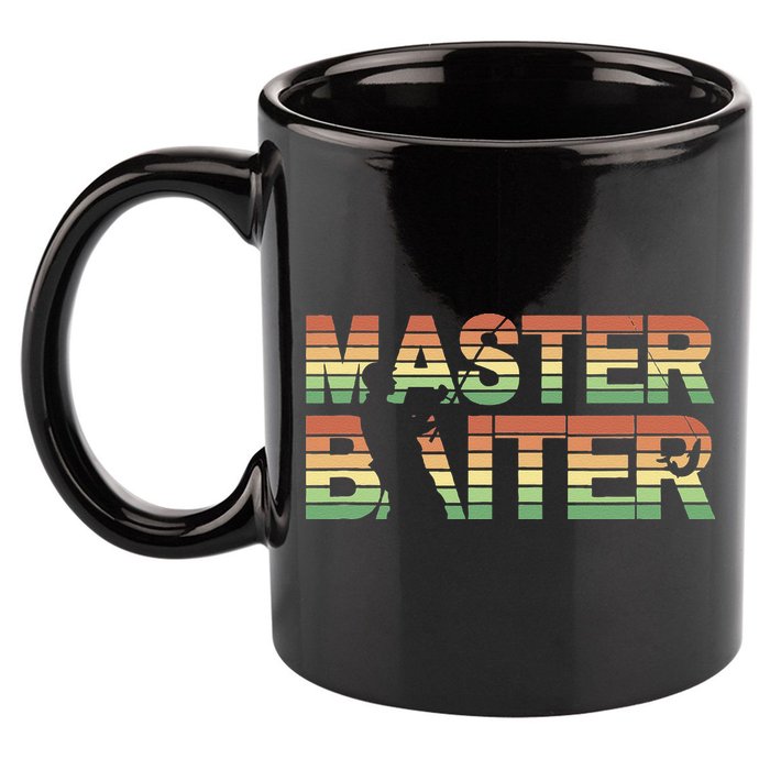Master Baiter Retro Funny Fishing 11oz C Handle Ceramic Mug
