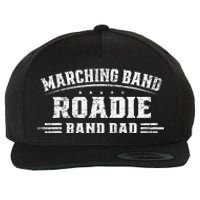 Marching Band Roadie Band Dad Marching Band Music Wool Snapback Cap