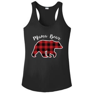 Mama Bear Red Plaid Christmas Pajama Family Mom Gift Meaningful Gift Ladies PosiCharge Competitor Racerback Tank