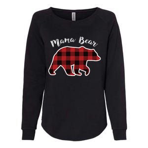 Mama Bear Red Plaid Christmas Pajama Family Mom Gift Meaningful Gift Womens California Wash Sweatshirt