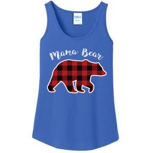 Mama Bear Red Plaid Christmas Pajama Family Mom Gift Meaningful Gift Ladies Essential Tank