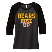 Montgomery Bears Rise Up Hs Women's Tri-Blend 3/4-Sleeve Raglan Shirt