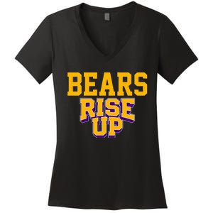 Montgomery Bears Rise Up Hs Women's V-Neck T-Shirt