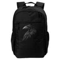 Mystical Black Raven Illustration Crow Artwork Backpack
