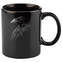 Mystical Black Raven Illustration Crow Artwork 11oz C Handle Ceramic Mug