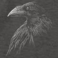 Mystical Black Raven Illustration Crow Artwork Vector Backpack