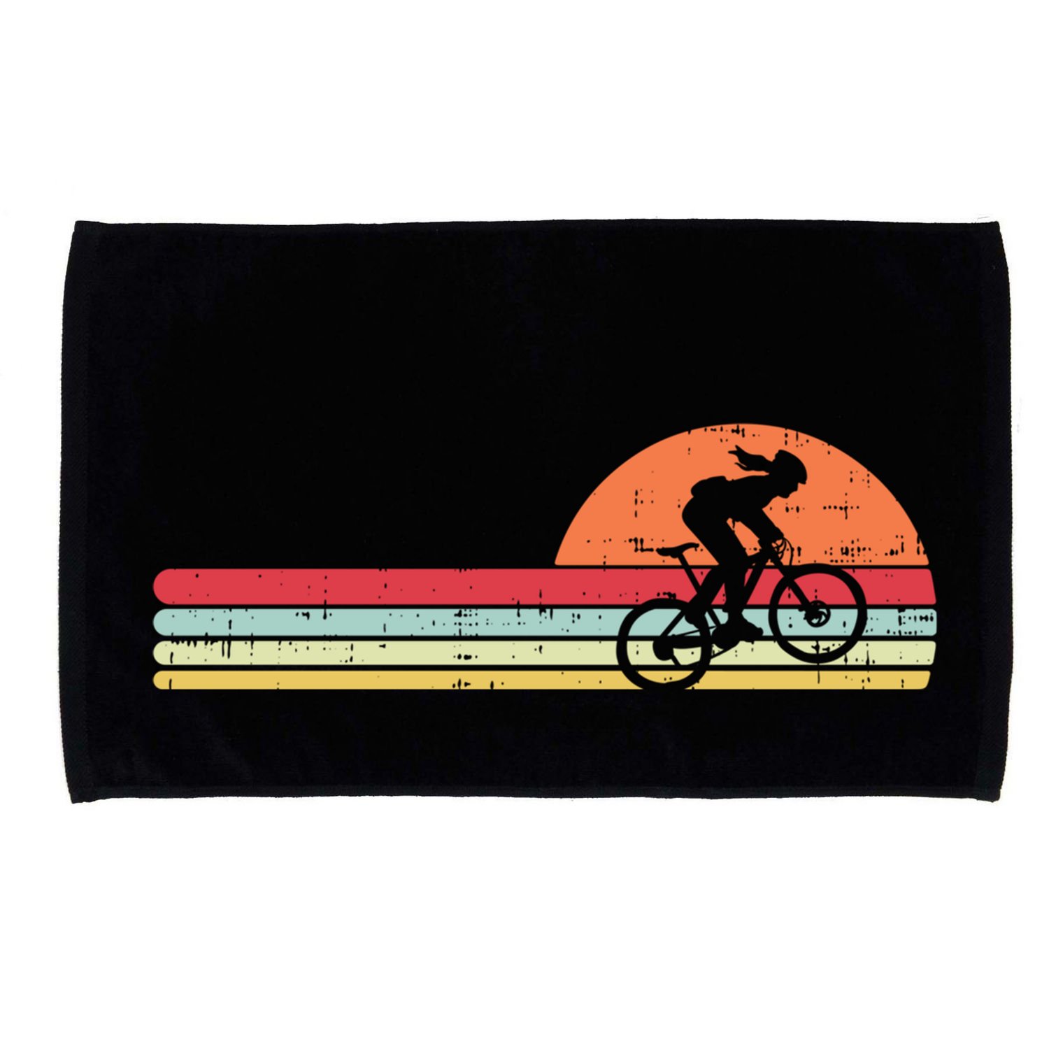Mountain Bike Retro Cycling Bicycle Rider Gift Cute Gift Microfiber Hand Towel