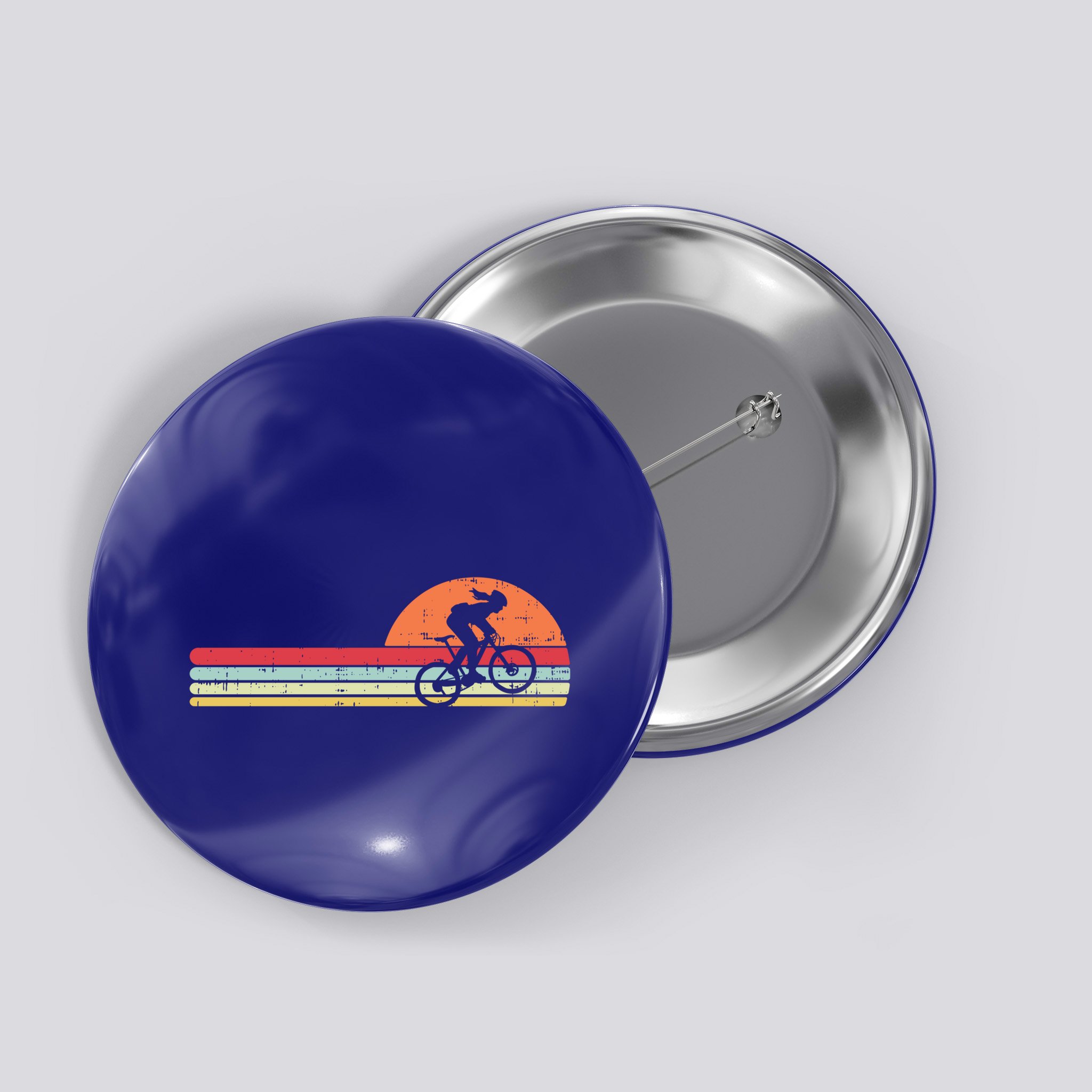 Mountain Bike Retro Cycling Bicycle Rider Gift Cute Gift Button