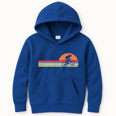 Mountain Bike Retro Cycling Bicycle Rider Gift Cute Gift Kids Hoodie