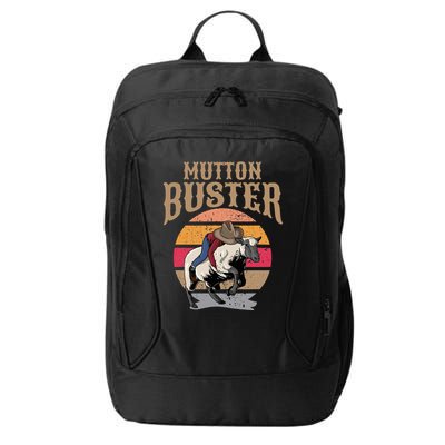 Mutton Busting Rodeo S.H.E.E.P Riding Event Buster City Backpack