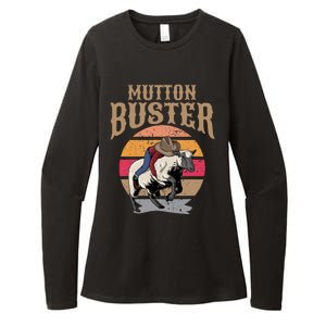 Mutton Busting Rodeo S.H.E.E.P Riding Event Buster Womens CVC Long Sleeve Shirt