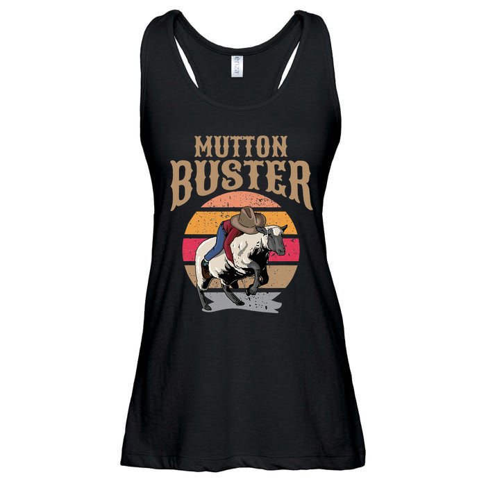 Mutton Busting Rodeo S.H.E.E.P Riding Event Buster Ladies Essential Flowy Tank