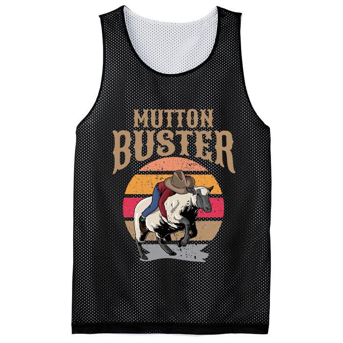 Mutton Busting Rodeo S.H.E.E.P Riding Event Buster Mesh Reversible Basketball Jersey Tank