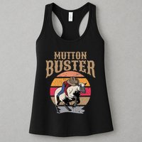 Mutton Busting Rodeo S.H.E.E.P Riding Event Buster Womens Tank Top