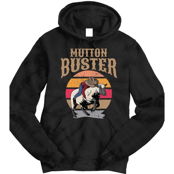 Mutton Busting Rodeo S.H.E.E.P Riding Event Buster Tie Dye Hoodie
