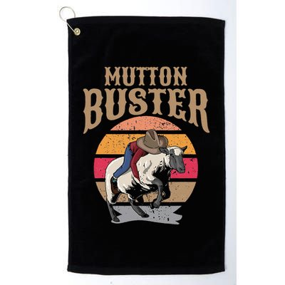 Mutton Busting Rodeo S.H.E.E.P Riding Event Buster Golf Towel
