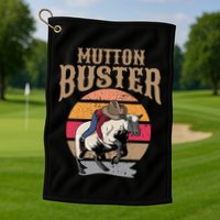 Mutton Busting Rodeo S.H.E.E.P Riding Event Buster Golf Towel