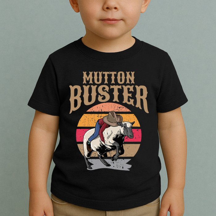 Mutton Busting Rodeo S.H.E.E.P Riding Event Buster Toddler T-Shirt
