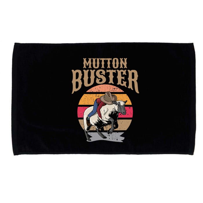 Mutton Busting Rodeo S.H.E.E.P Riding Event Buster Microfiber Hand Towel