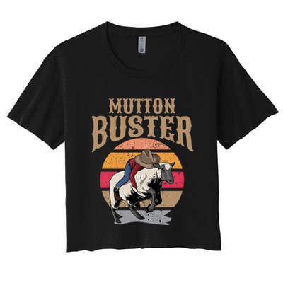 Mutton Busting Rodeo S.H.E.E.P Riding Event Buster Crop Top