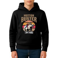 Mutton Busting Rodeo S.H.E.E.P Riding Event Buster Kids Hoodie