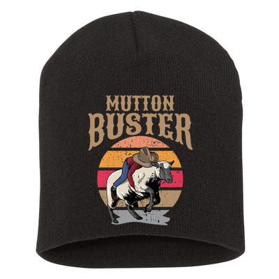 Mutton Busting Rodeo S.H.E.E.P Riding Event Buster Short Acrylic Beanie