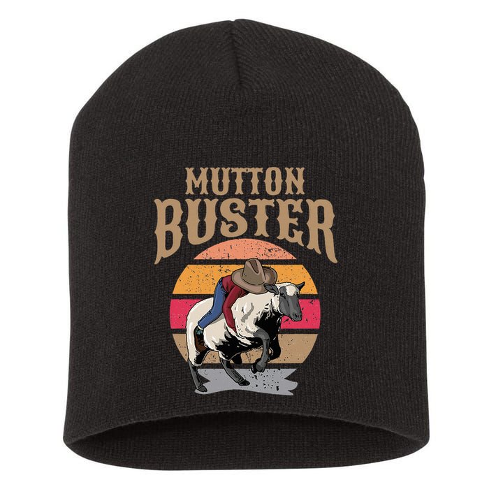 Mutton Busting Rodeo S.H.E.E.P Riding Event Buster Short Acrylic Beanie