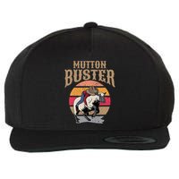 Mutton Busting Rodeo S.H.E.E.P Riding Event Buster Wool Snapback Cap
