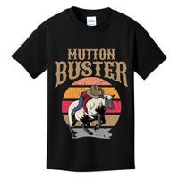 Mutton Busting Rodeo S.H.E.E.P Riding Event Buster Kids T-Shirt