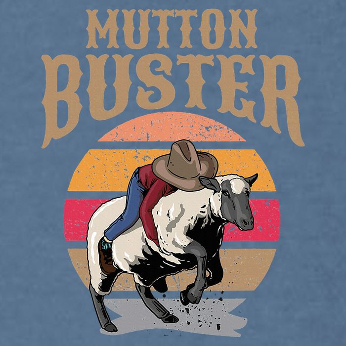 Mutton Busting Rodeo S.H.E.E.P Riding Event Buster Garment-Dyed Sweatshirt