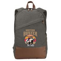Mutton Busting Rodeo S.H.E.E.P Riding Event Buster Cotton Canvas Backpack