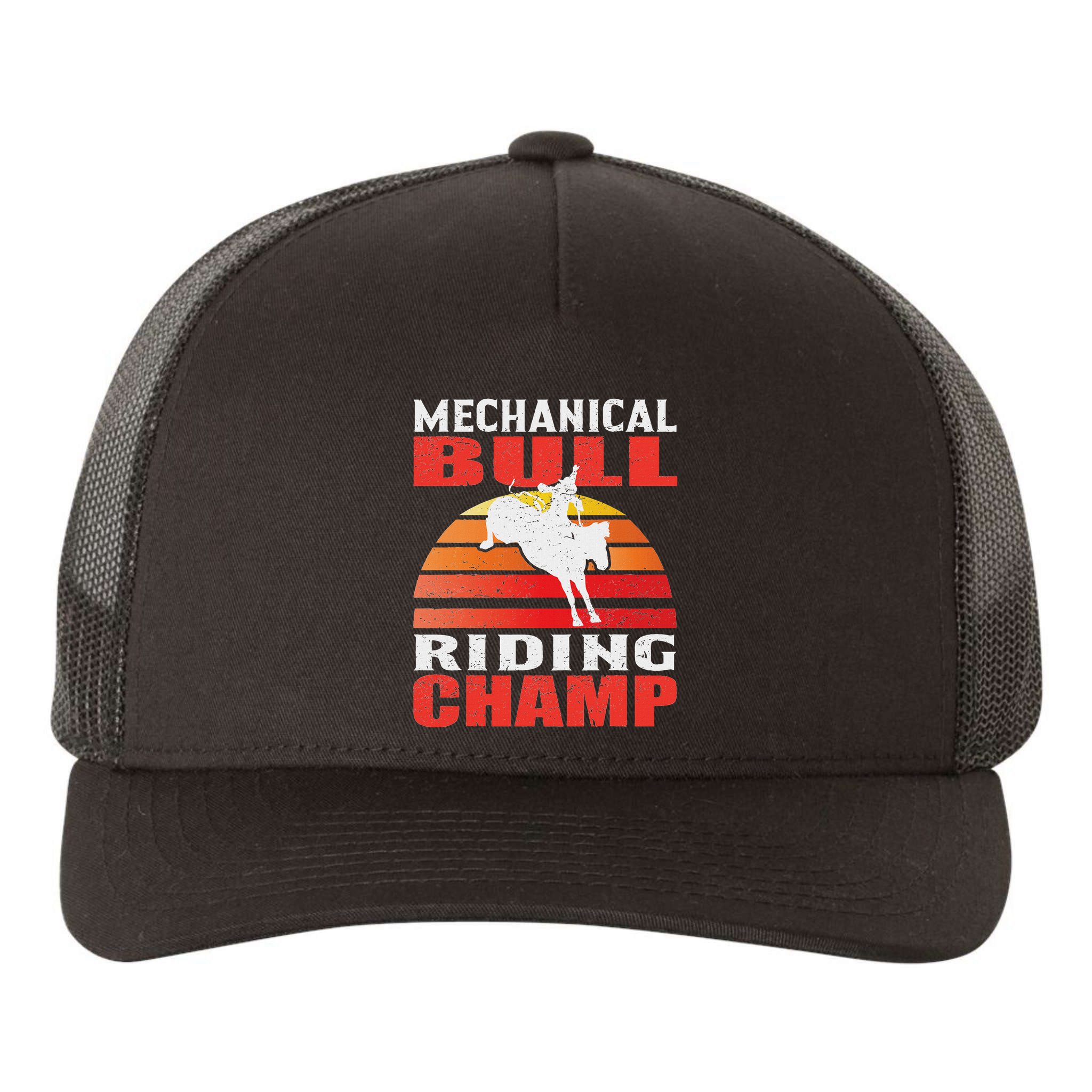 Mechanical Bull Riding Yupoong Adult 5-Panel Trucker Hat