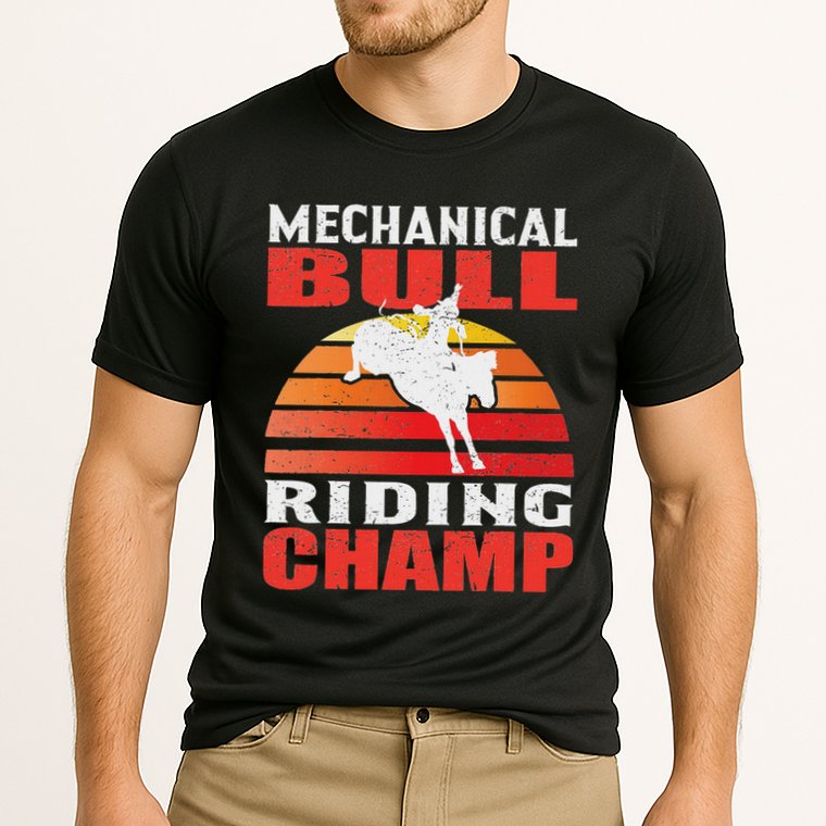 Mechanical Bull Riding Performance Shirt