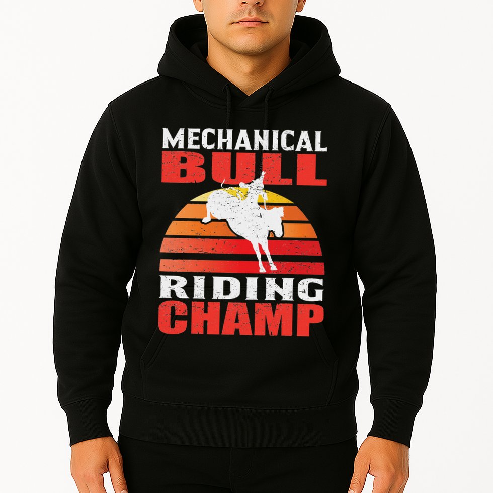 Mechanical Bull Riding Hoodie