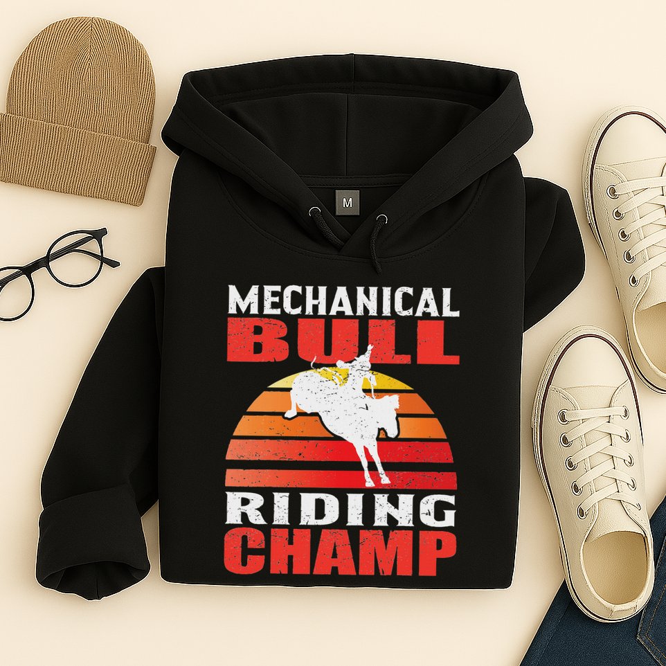 Mechanical Bull Riding Hoodie