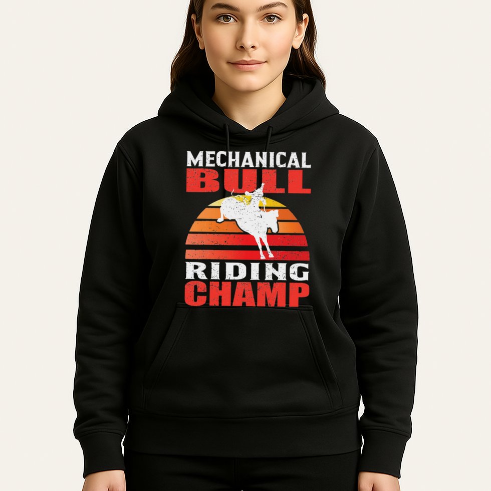 Mechanical Bull Riding Hoodie