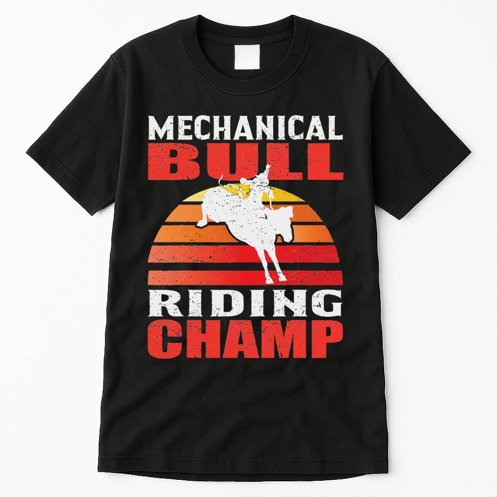 Mechanical Bull Riding Tall T-Shirt